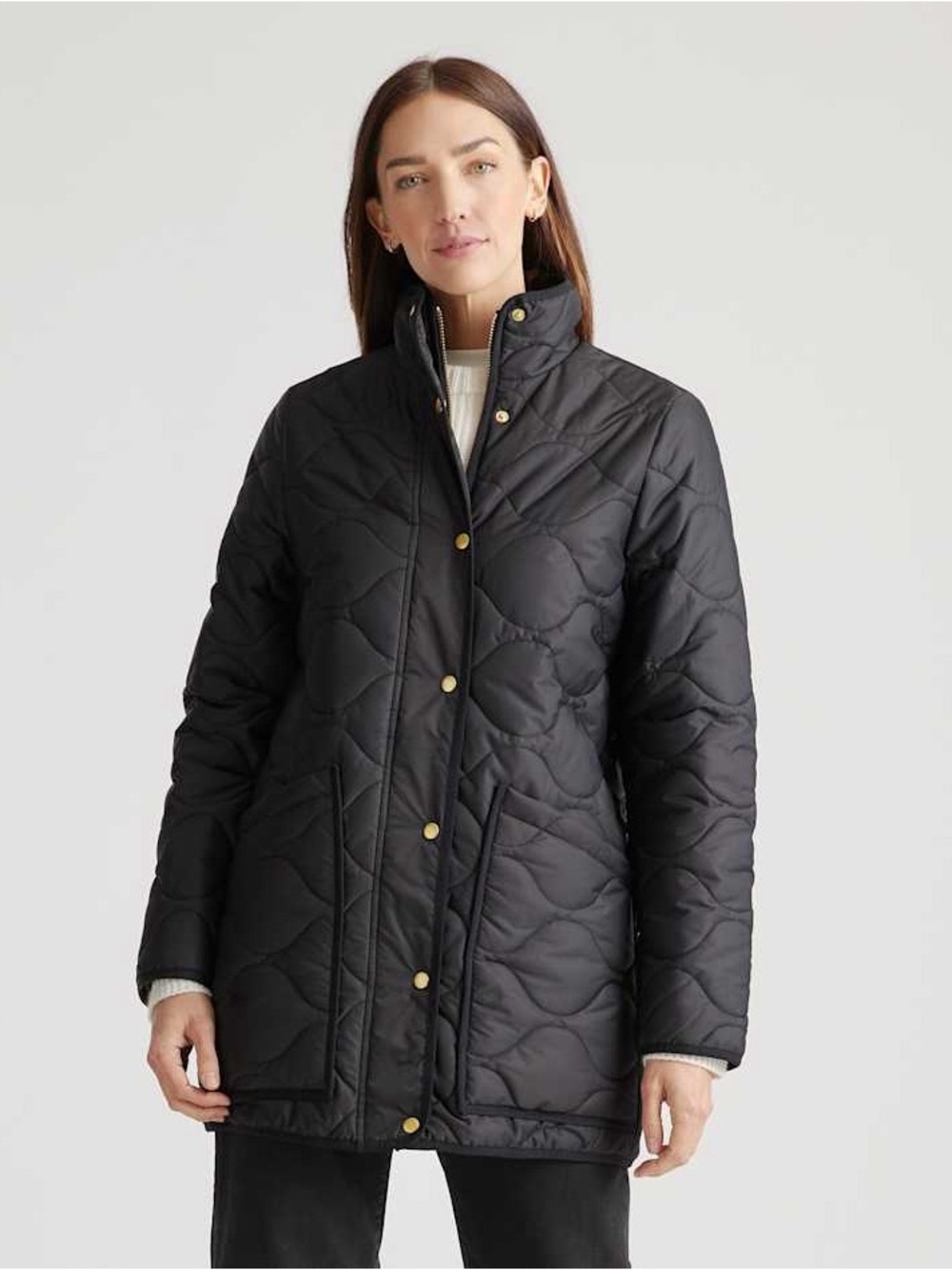 Quince Featherless Quilted Long Puffer Jacket